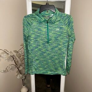 Under Armour green/blue quarter zip